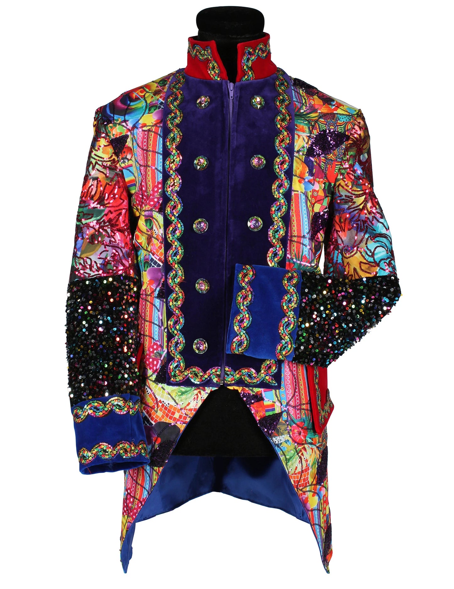 Luxusní pánská karnevalová bunda ve vícebarevném stylu Fiesta Carnival