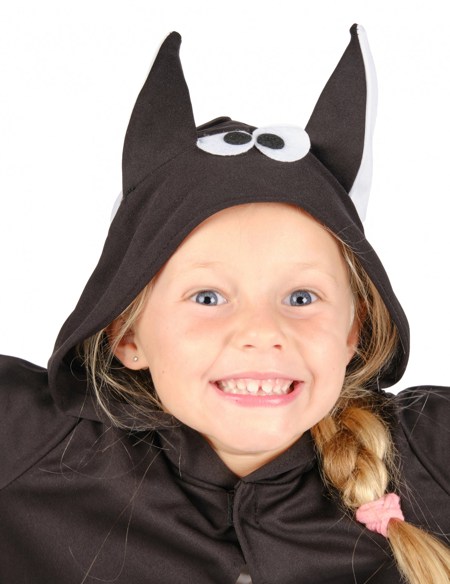 Dětská černofialová bunda s motivem netopýřích křídel