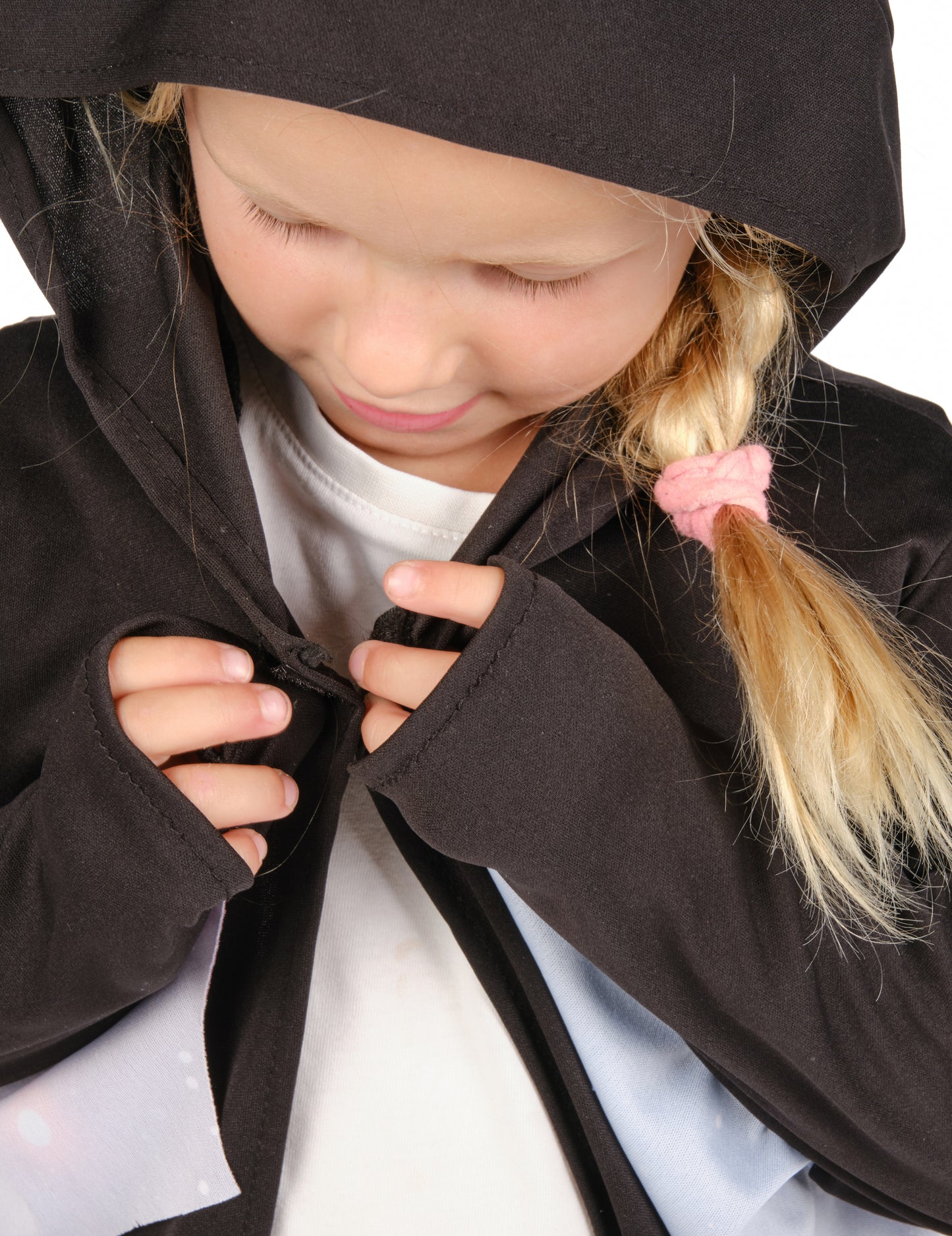 Dětská černofialová bunda s motivem netopýřích křídel