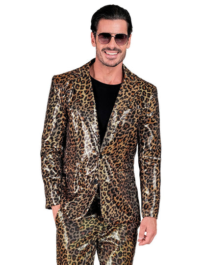 Dospělé sako s leopardím flitry