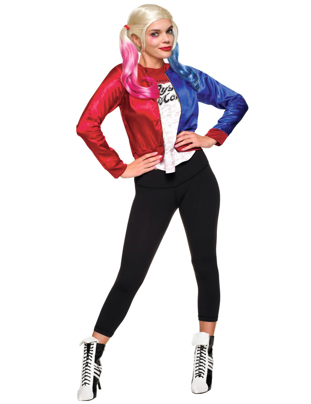 Vesta a integrované tričko Harley Quinn Suicide squad™ pro ženu červená a modrá