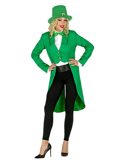 Zelený frak na Den svatého Patrika pro ženy 