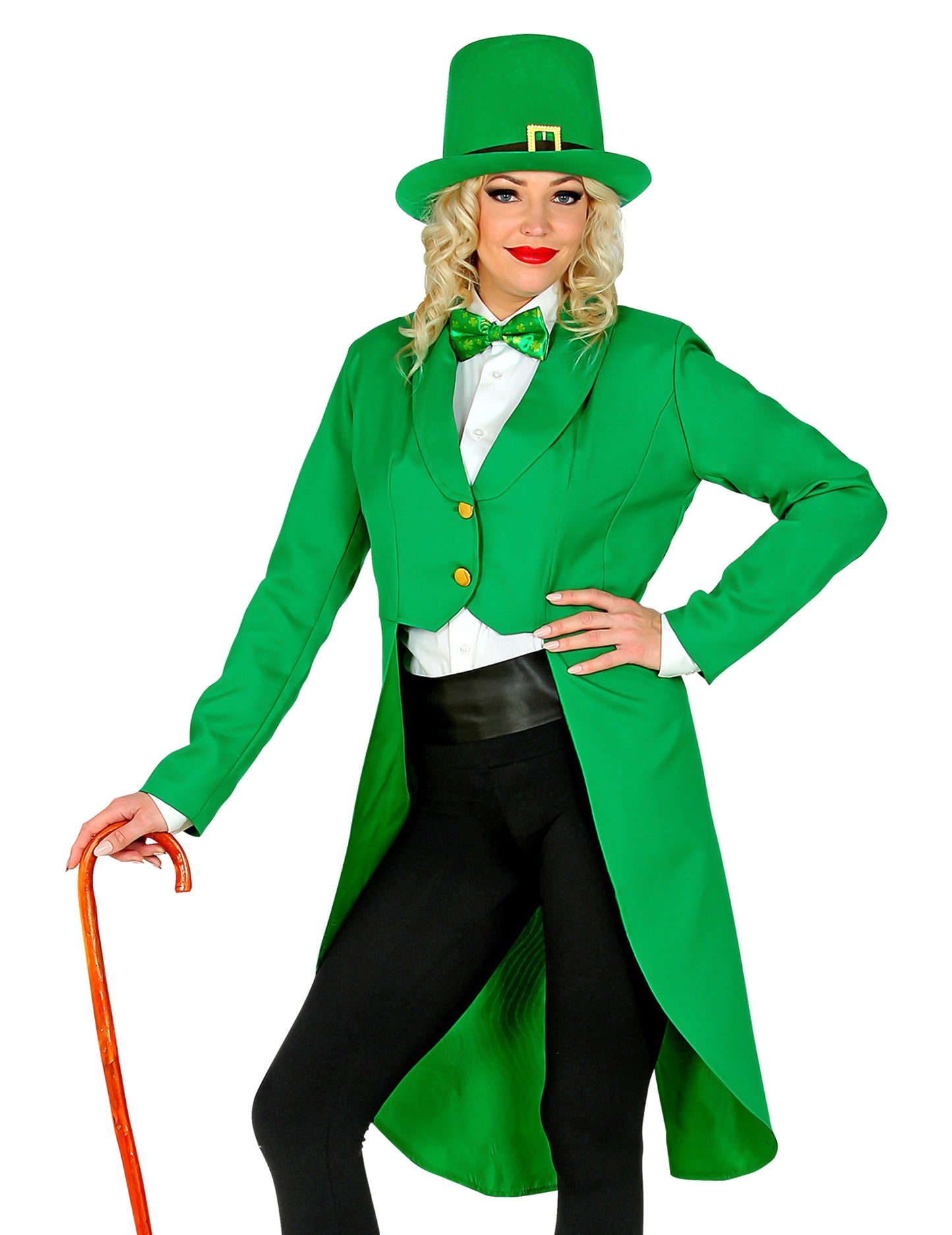 Zelený frak na Den svatého Patrika pro ženy 