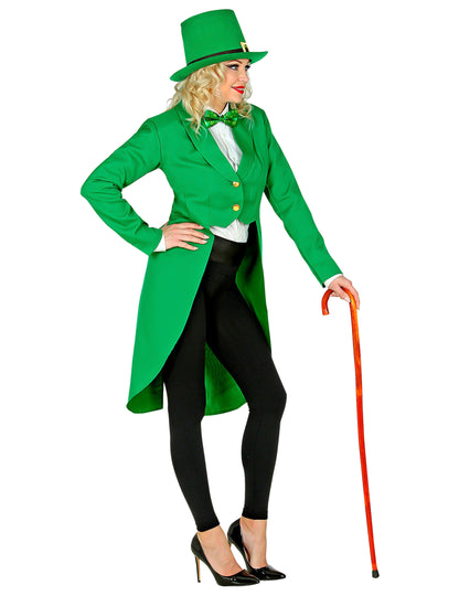 Zelený frak na Den svatého Patrika pro ženy 