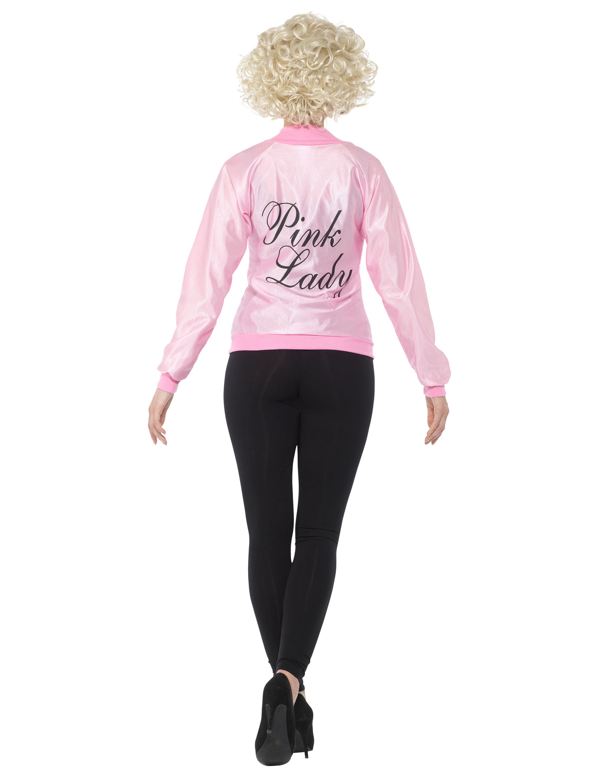 Vue de dos de la veste années 50 pour femme rose
