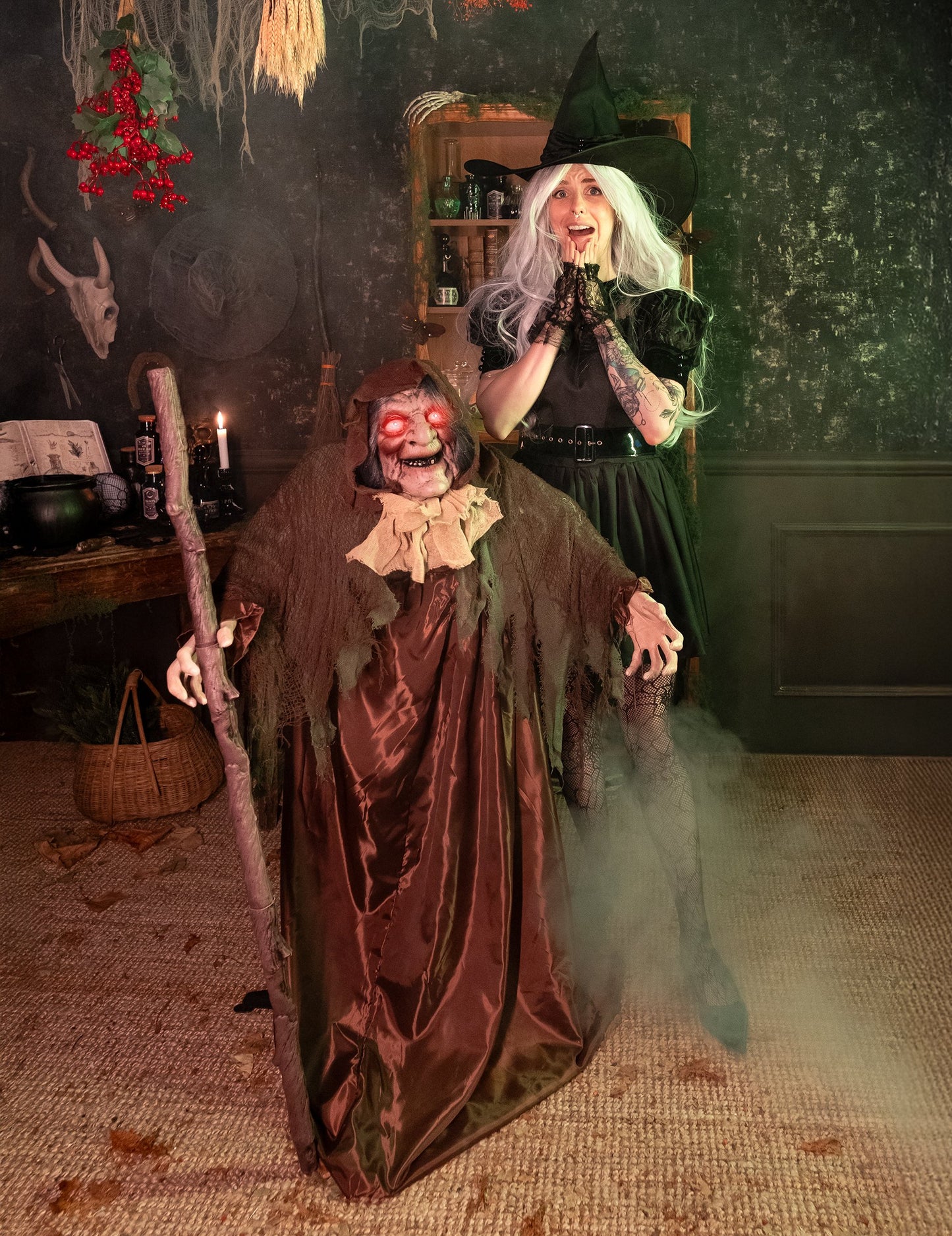 Stará čarodějnice Animovaná 110 cm