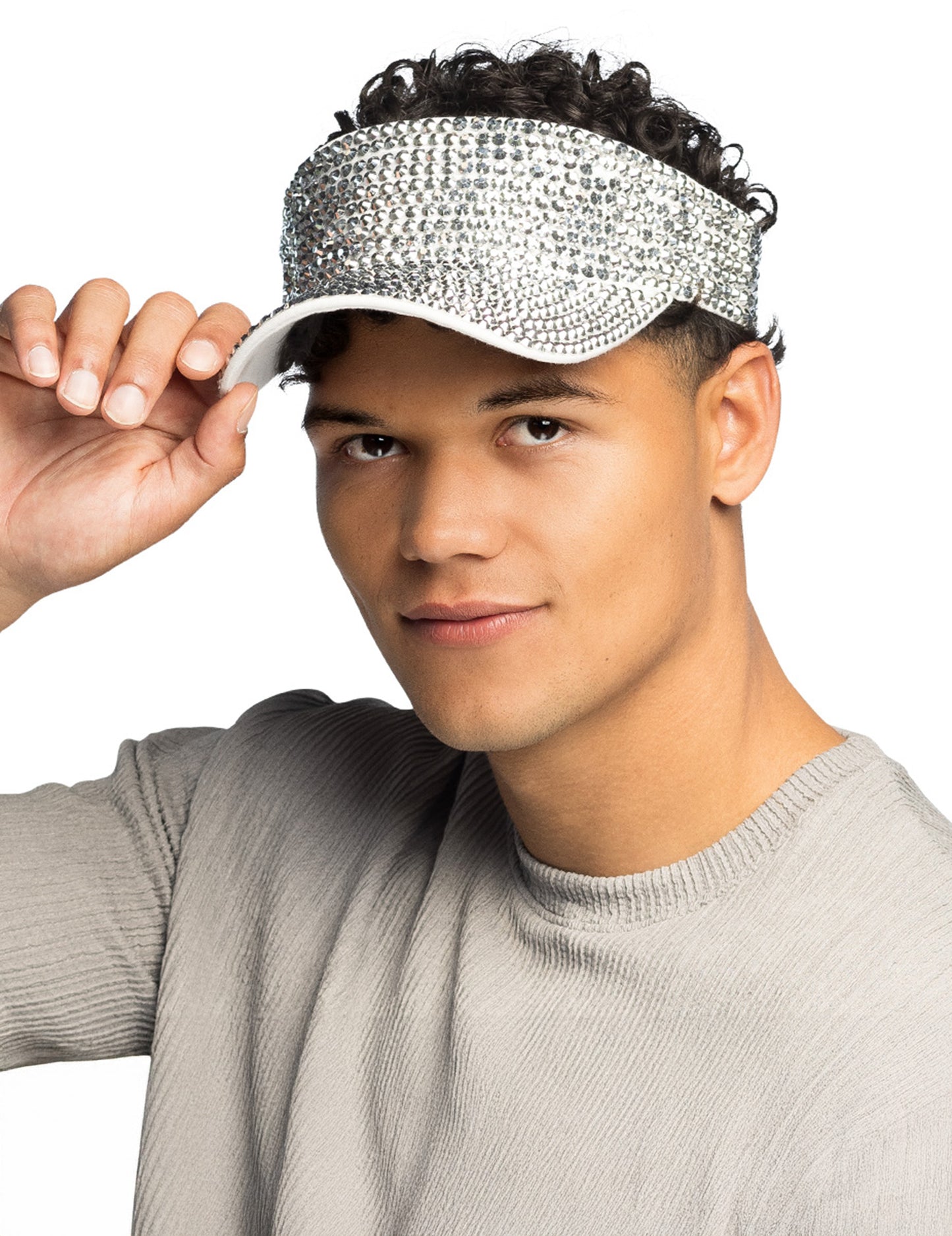 Stříbrný kšilt s kamínky pro dospělé