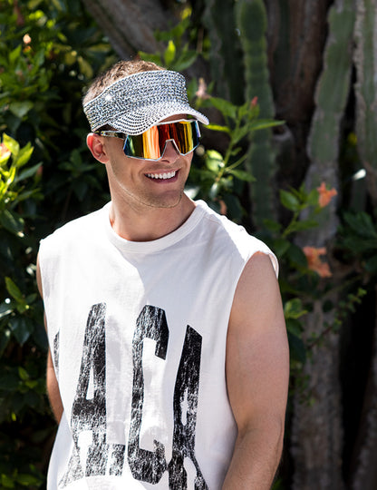 Stříbrný kšilt s kamínky pro dospělé