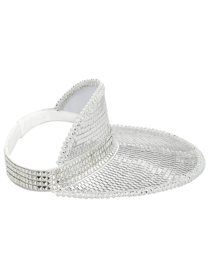 Visière disco boule à facettes adulte