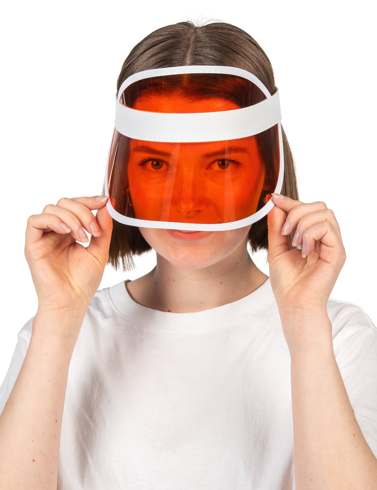 Orange Adult Orange Poker Player