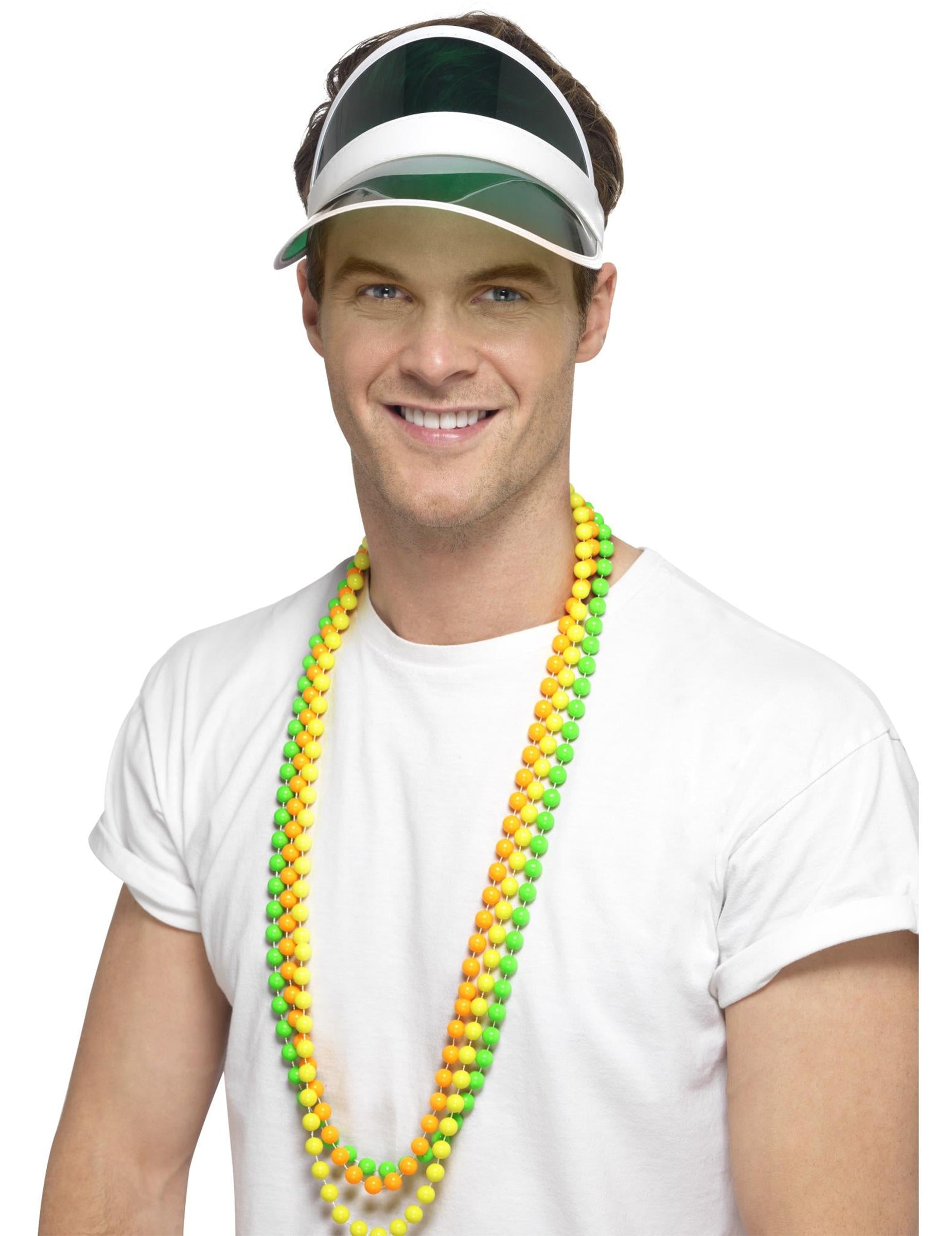 Vue de face de la visière joueur de poker