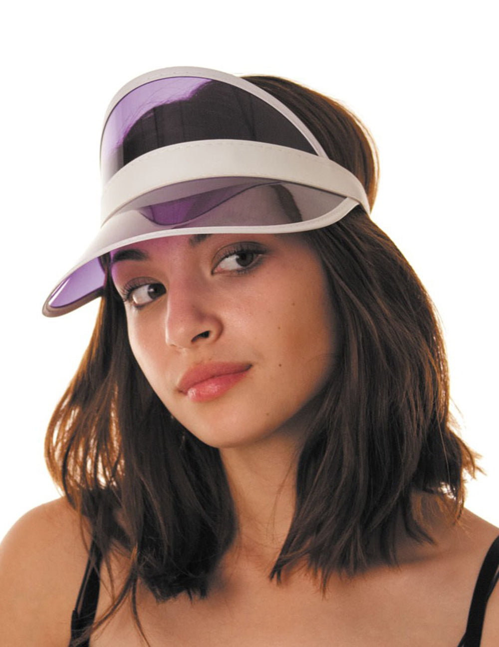 Visière de joueur de poker pour adulte violette