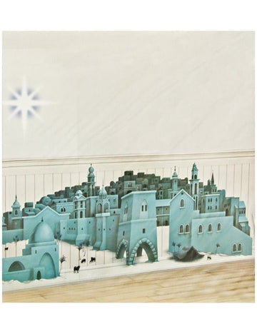 Décoration murale Étoile de Bethléem pour fête multicolore