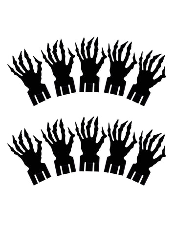 Halloweenské dekorace skleniček 9,2x5,5cm 10 kusů