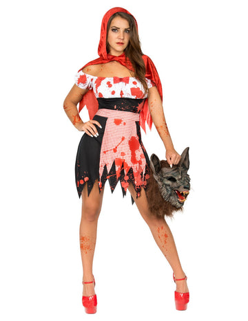 Červená Karkulka zombie žena
